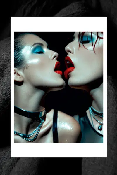Tirage photo noir et blanc artistique – Kiss of Icons couleur